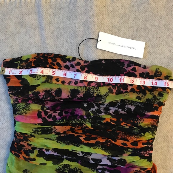 DVF Diane von Furstenberg Strapless Cocktail Dress - Perfect for Prom! - Picture 5 of 8